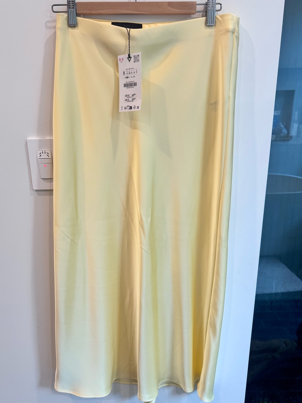 Yellow Slip Skirt - Zara
